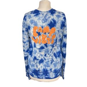 Poler Crewneck Sweatshirt Camp Vibes skater punk Outdoor Size Medium Tie Dye